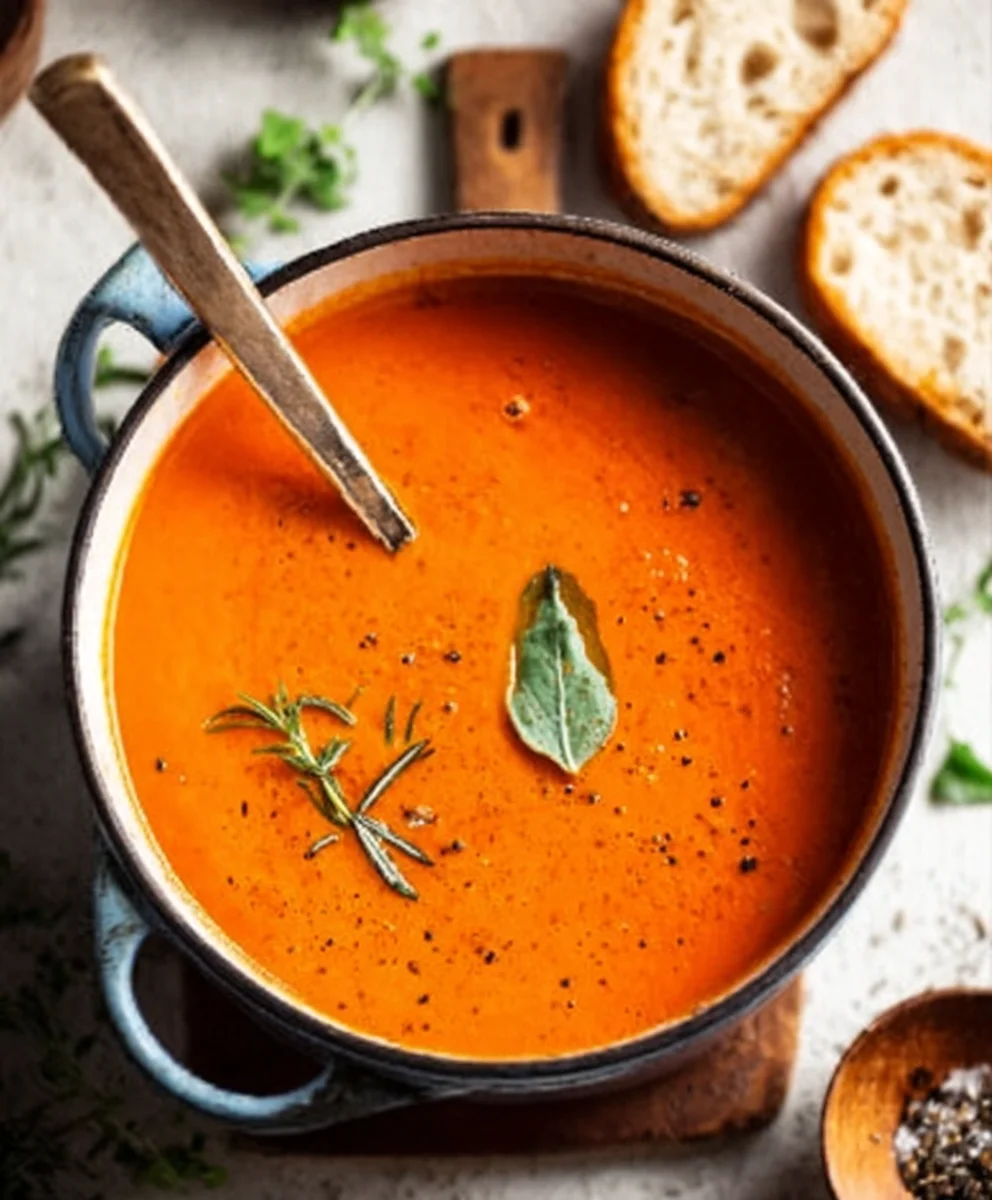Creamy Tomato Soup - Easy Canned Tomato Recipe