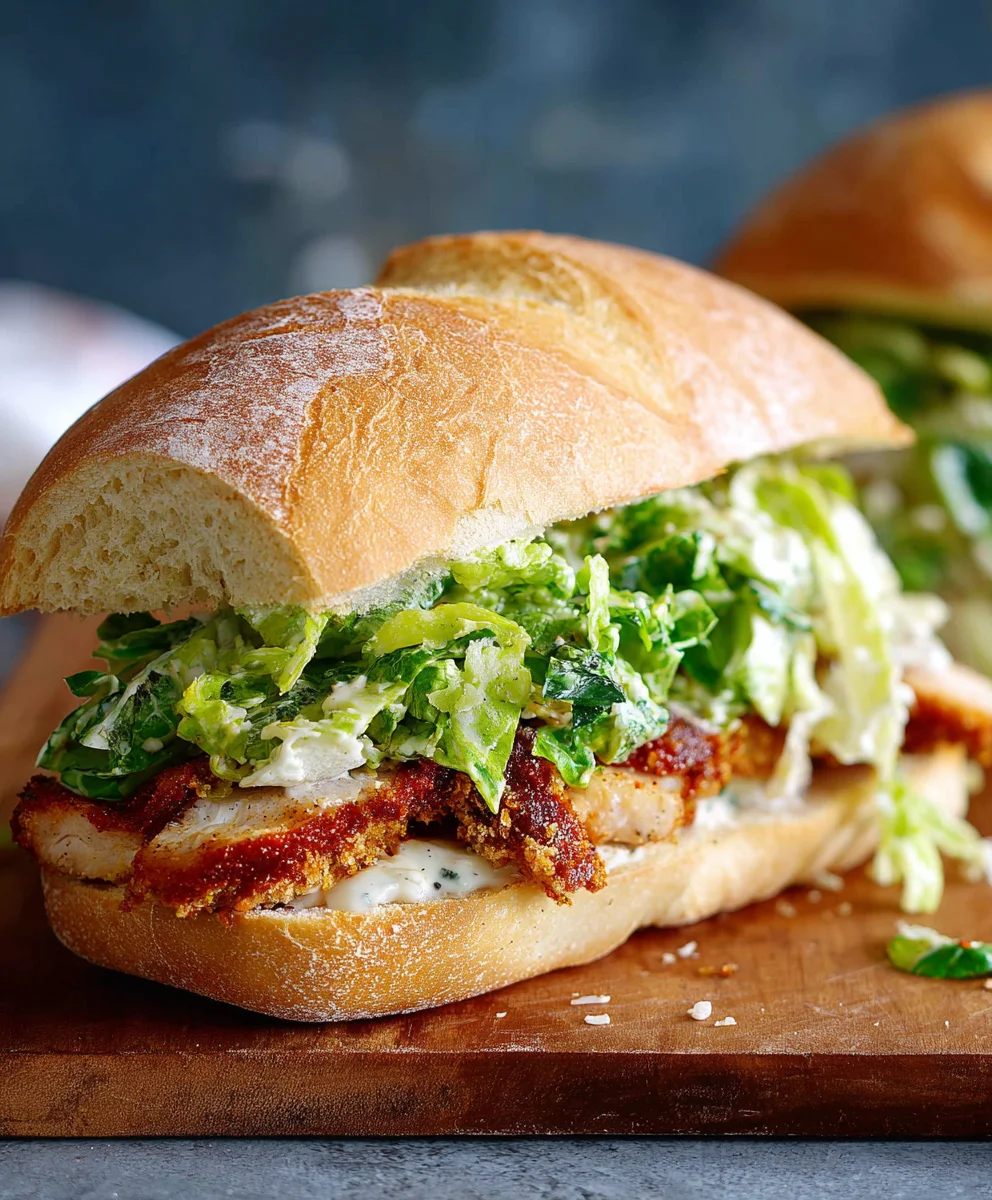 Crispy Chicken Caesar Sandwich Recipe