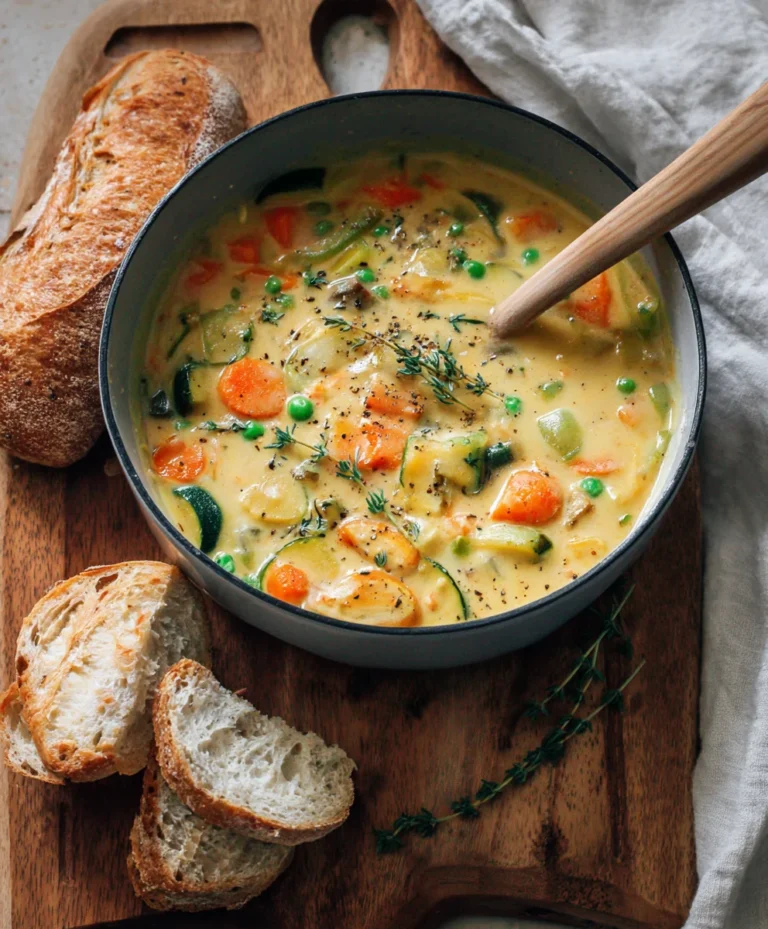 One-Pot Creamy Vegetable Soup- Easy & Delicious Meal