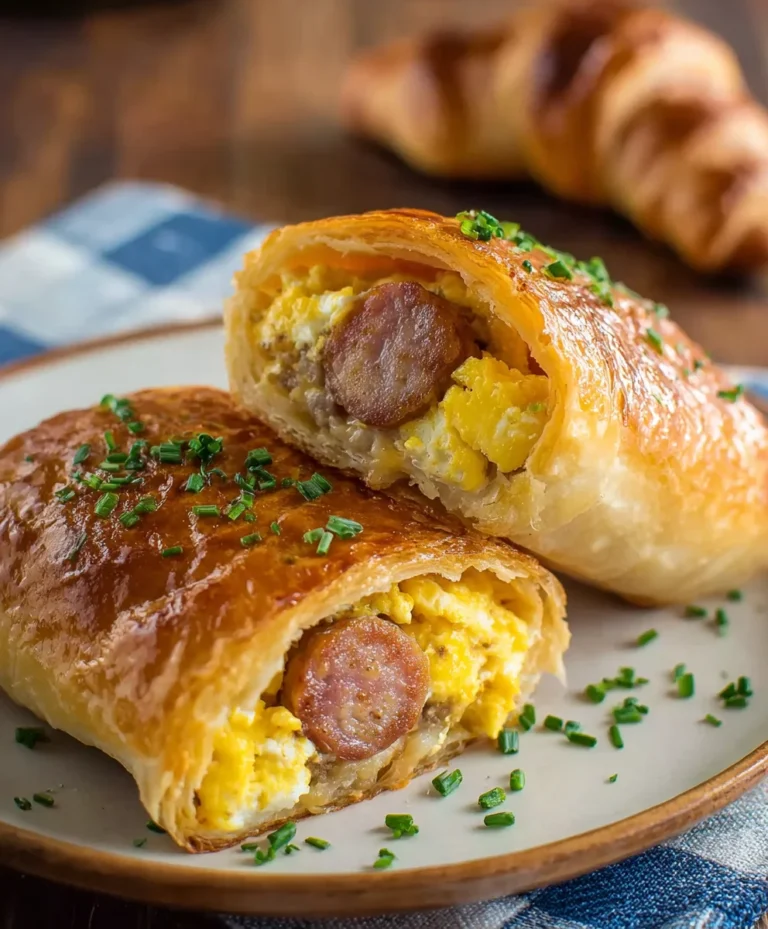 Beef Sausage Egg Breakfast Roll-Ups Quick Easy