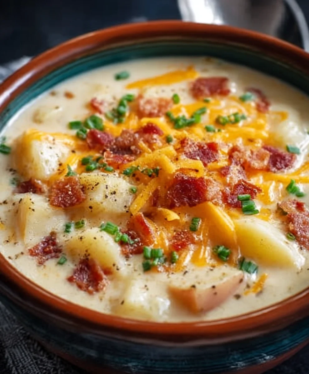 Slow Cooker Beef Crack Potato Soup - Easy Comfort Food
