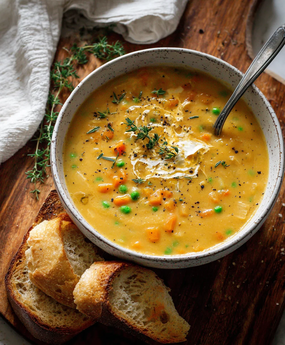 One-Pot Creamy Vegetable Soup- Easy & Delicious Meal