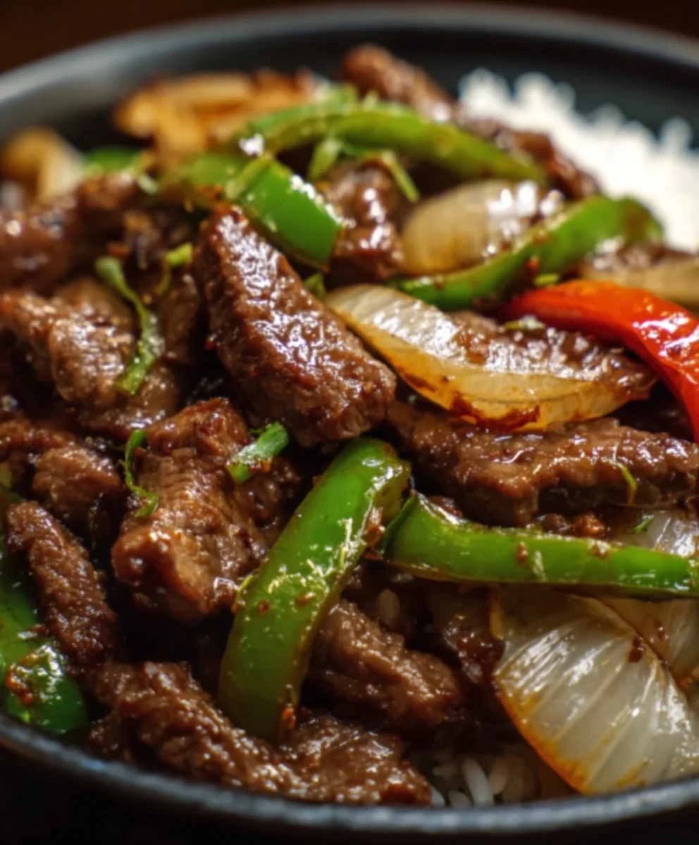 Chinese Pepper Steak with Onions- Easy Recipe