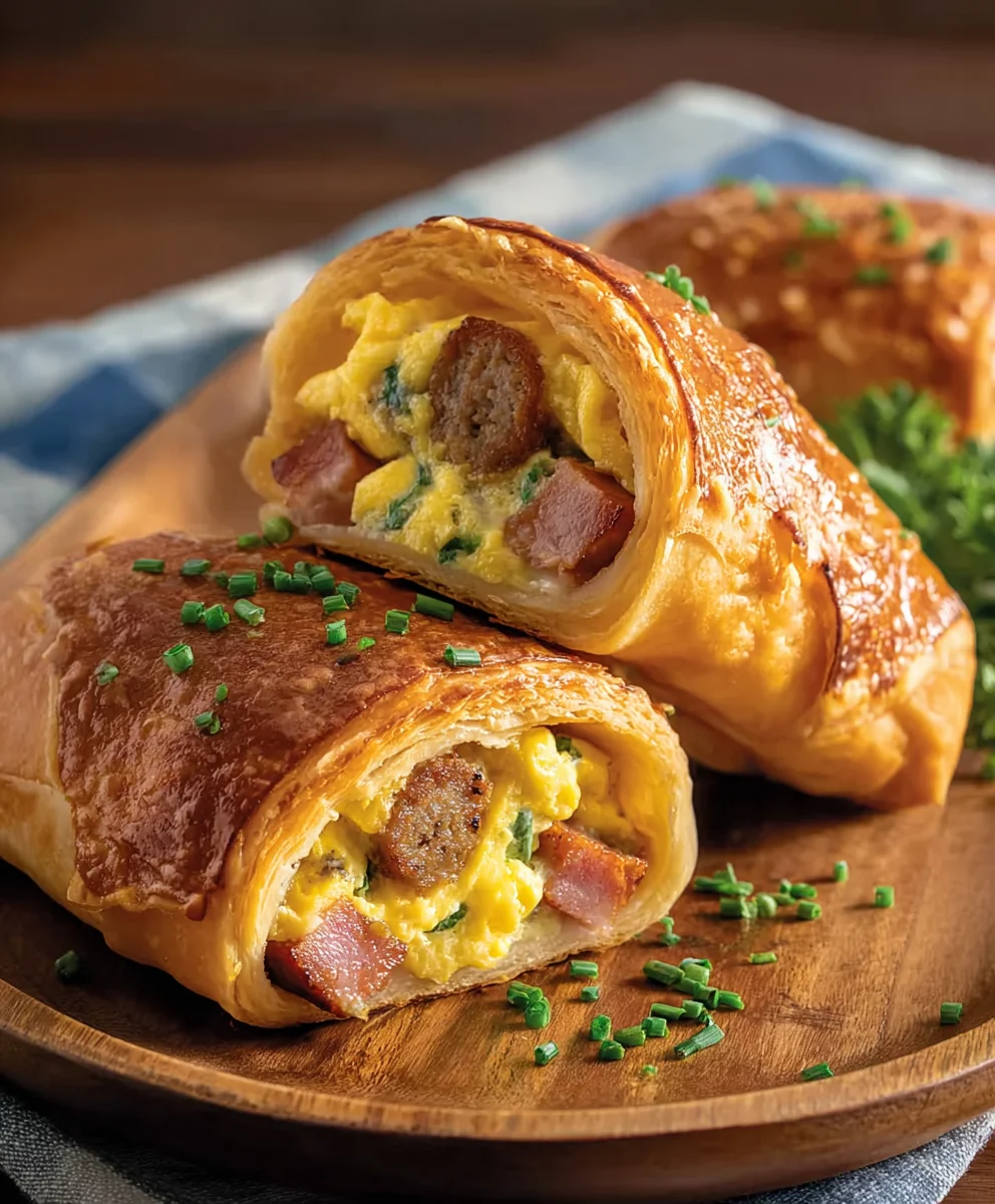 Beef Sausage Egg Breakfast Roll-Ups Quick Easy