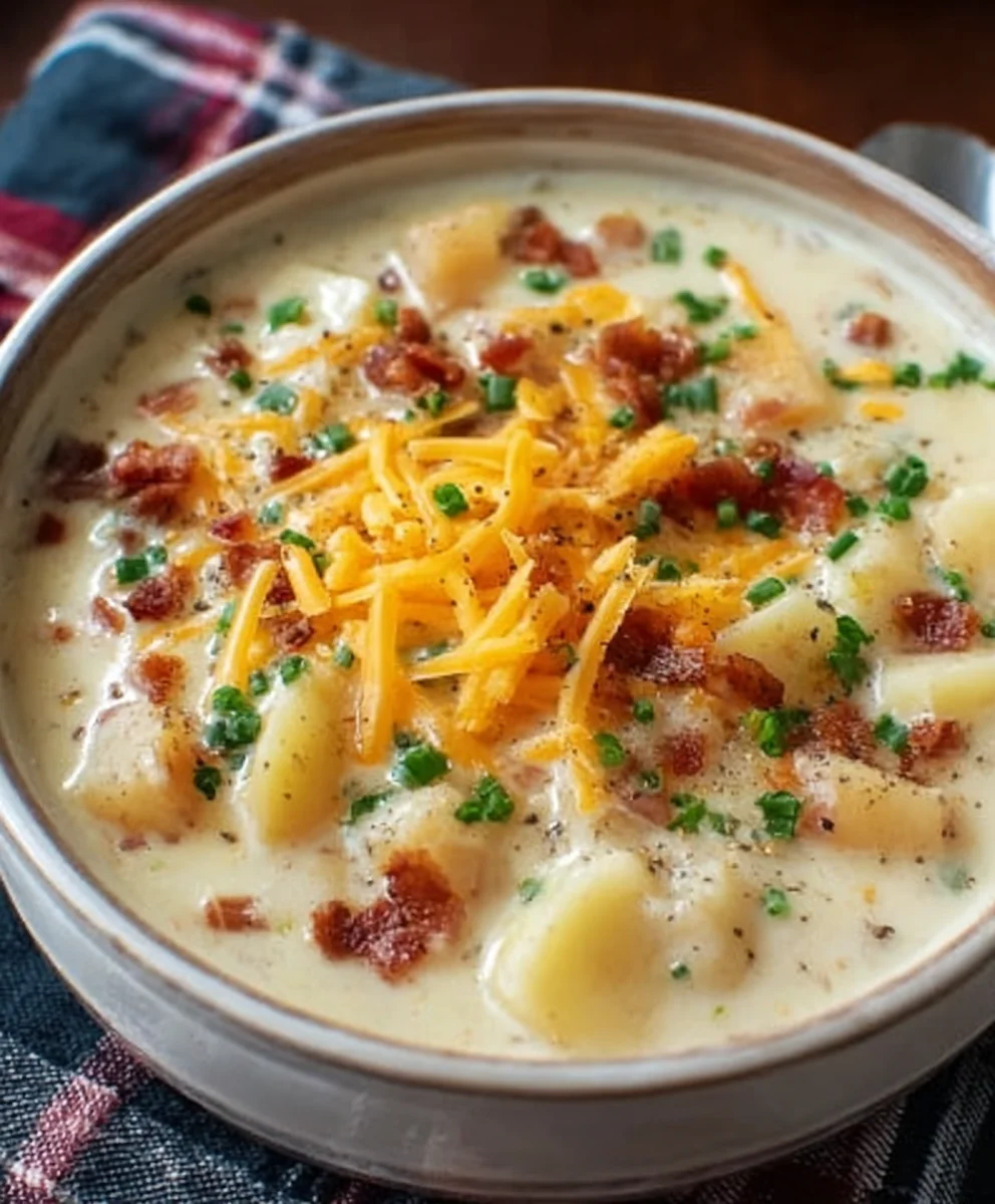 Slow Cooker Beef Crack Potato Soup - Easy Comfort Food