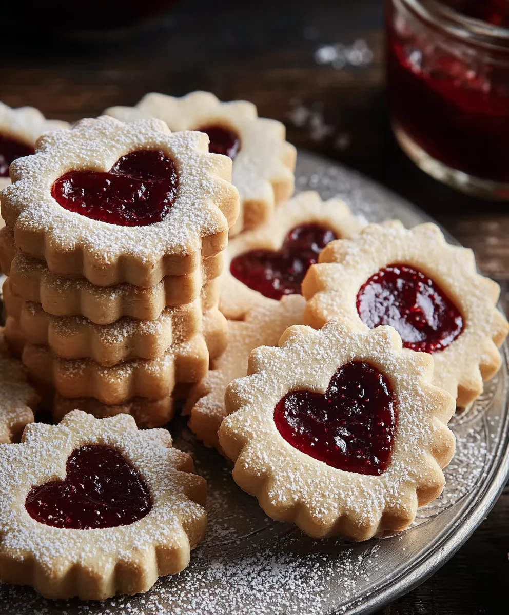 Classic Linzer Cookies-Sweet Almond Pastries