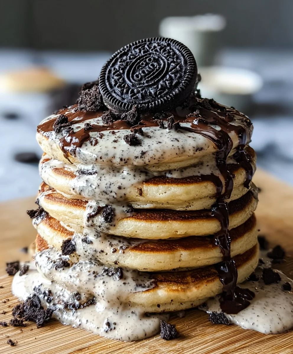 Delicious Oreo Pancakes - Easy Recipe