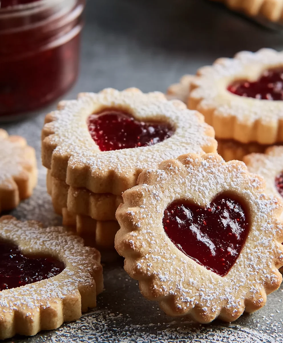 Classic Linzer Cookies-Sweet Almond Pastries