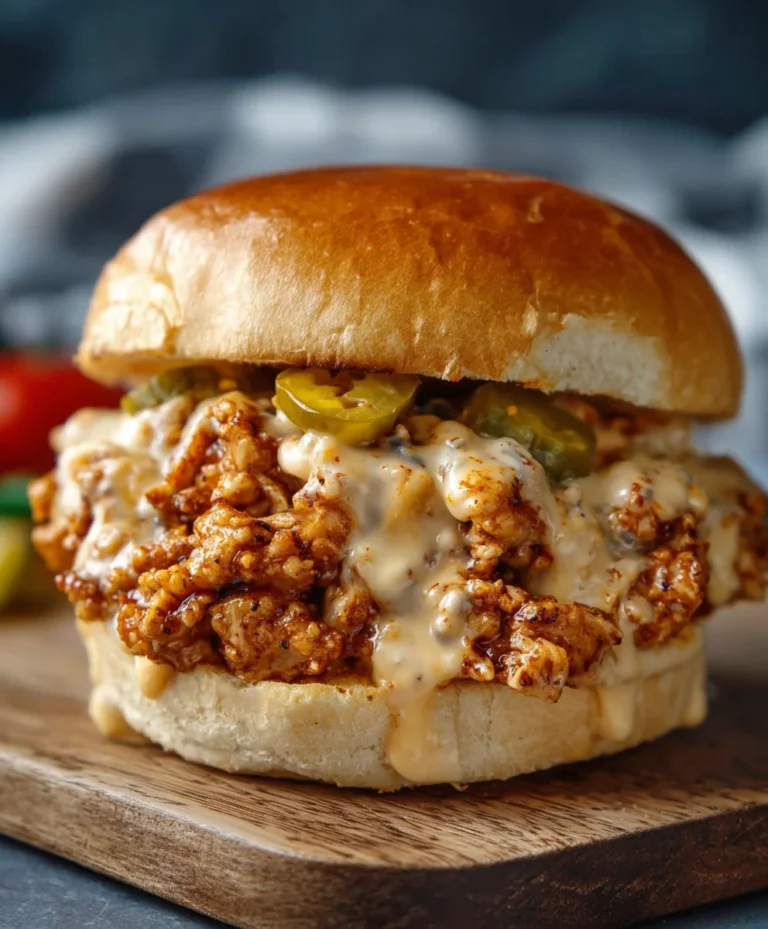 Cajun Chicken Sloppy Joes Creamy Cheese Sauce