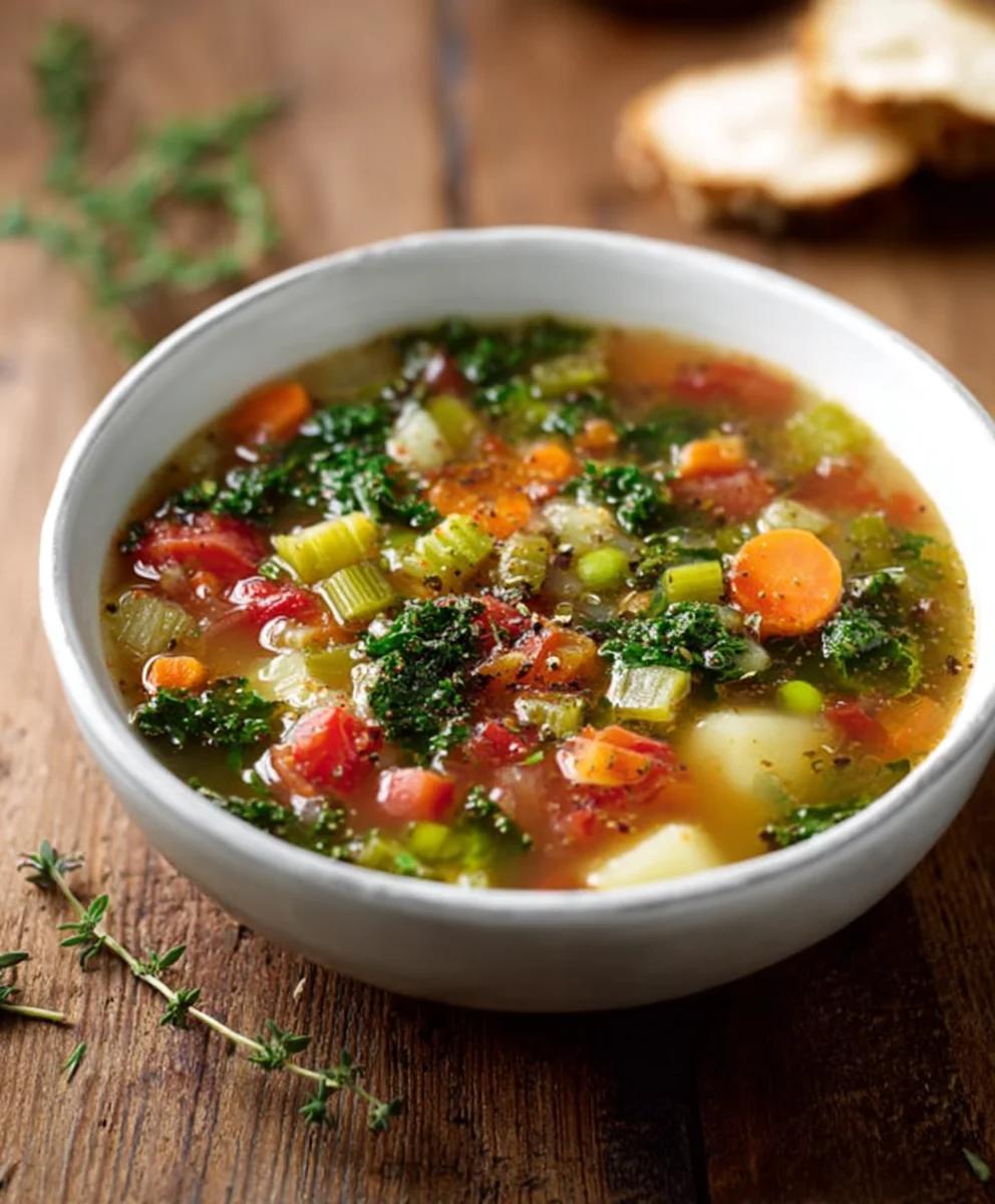 Hearty Vegetable Soup- Easy & Delicious Recipe