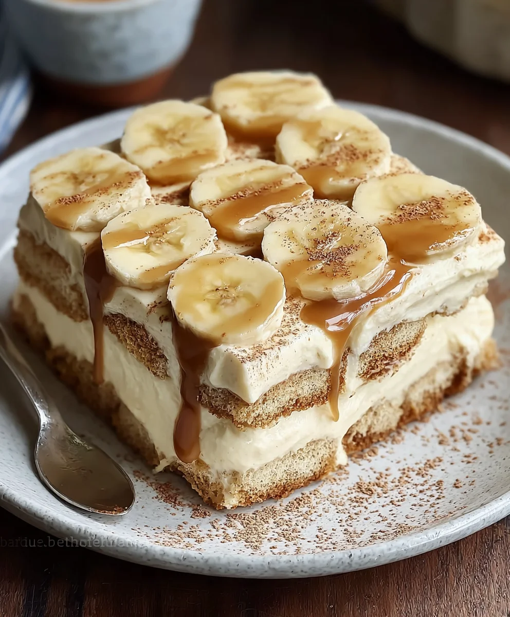 Easy Banana Tiramisu Recipe- Delicious Dessert