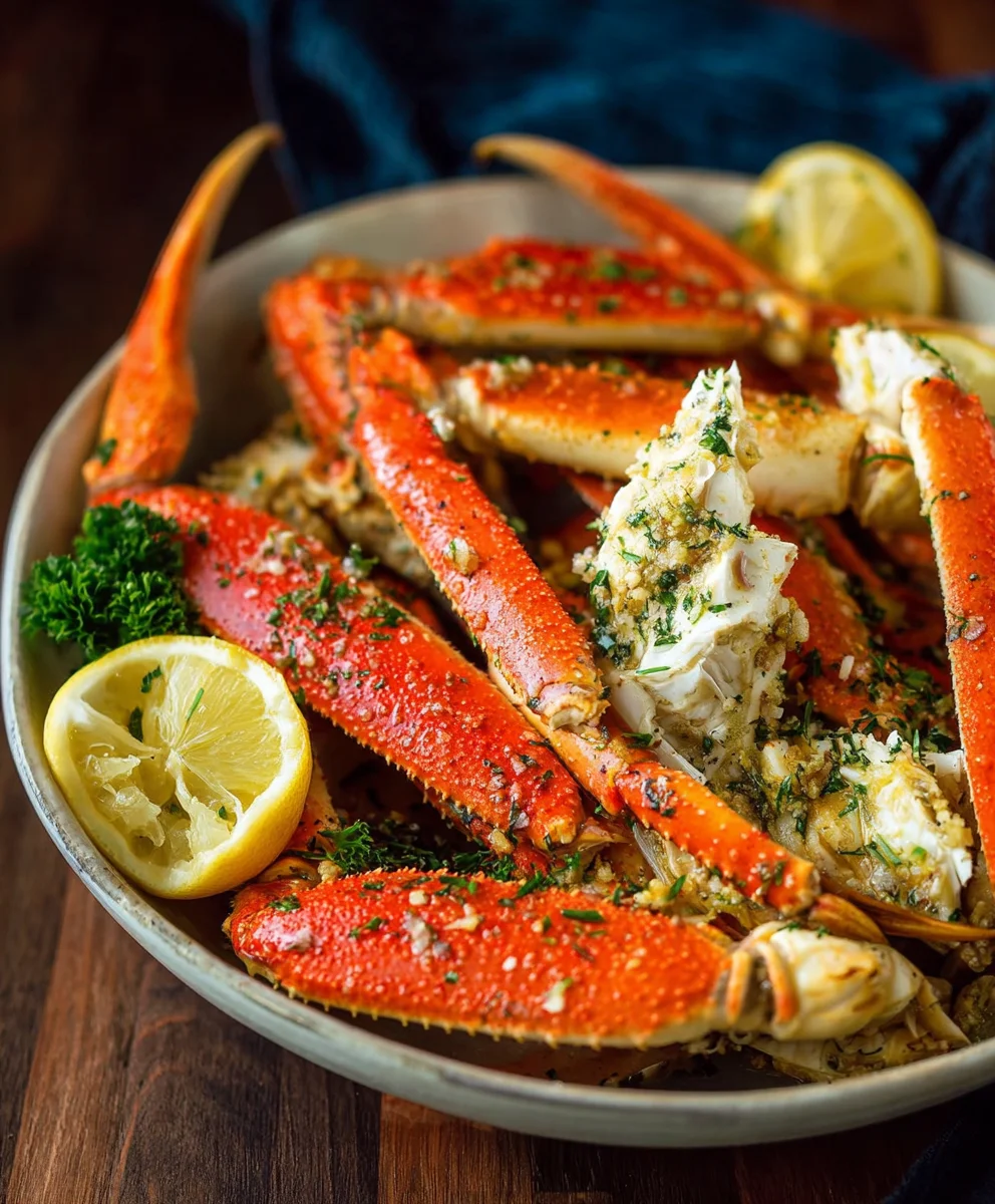 Garlic Butter Crab Legs-Easy Seafood Recipe