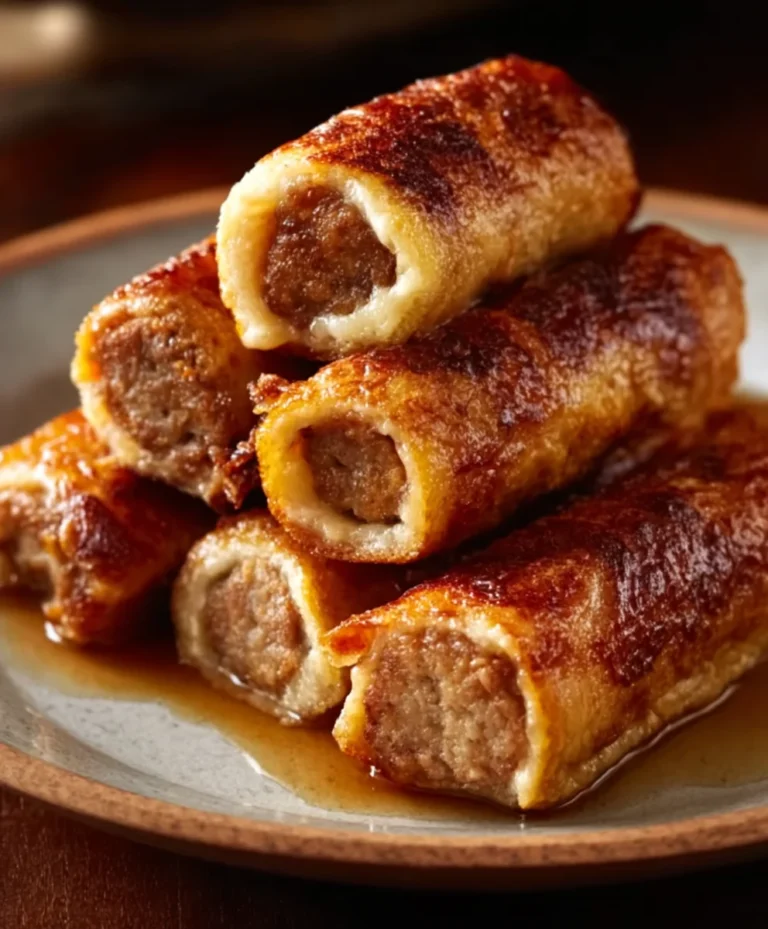 Beef Sausage French Toast Roll-Ups Easy Recipe