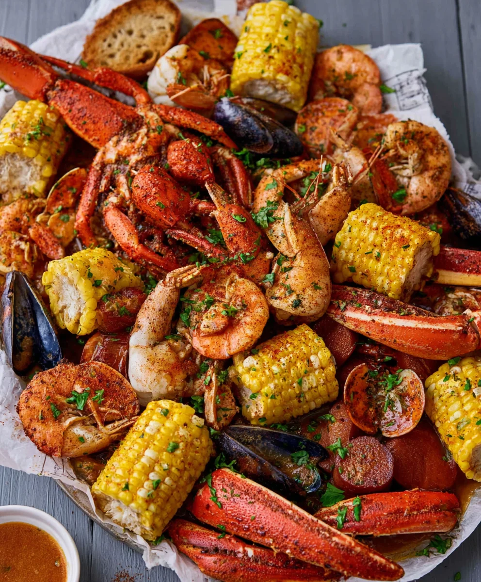 Spicy Garlic Cajun Seafood Boil-Homemade & Delicious