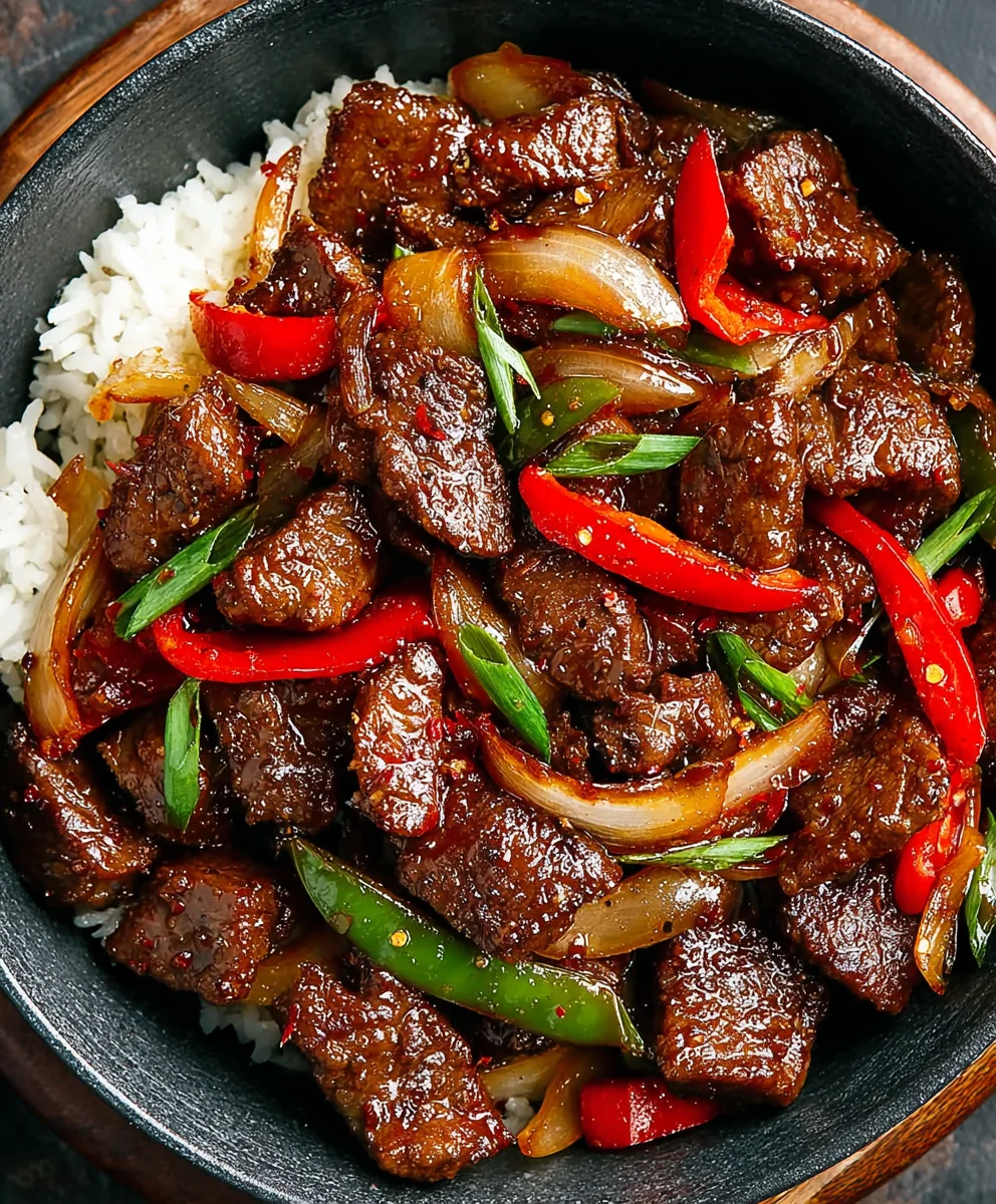 Spicy Black Pepper Beef Stir Fry - Easy Recipe