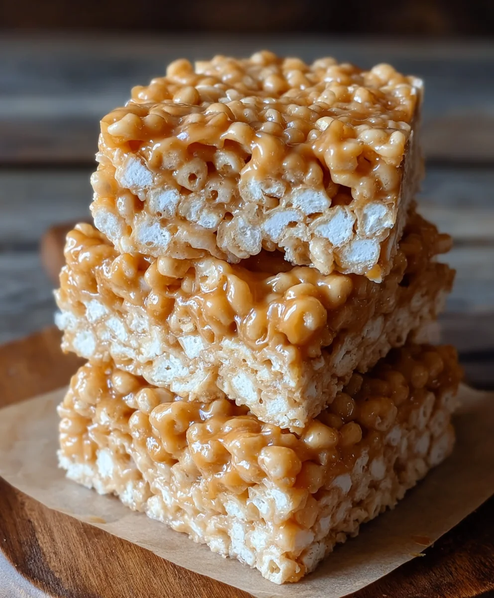 Brown Butter Dulce de Leche Rice Krispie Treats