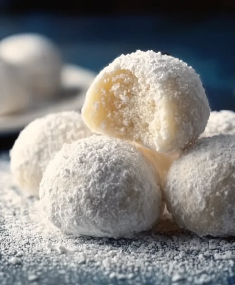 Sweetened Condensed Milk Snowball Cookies-Easy Festive Treat