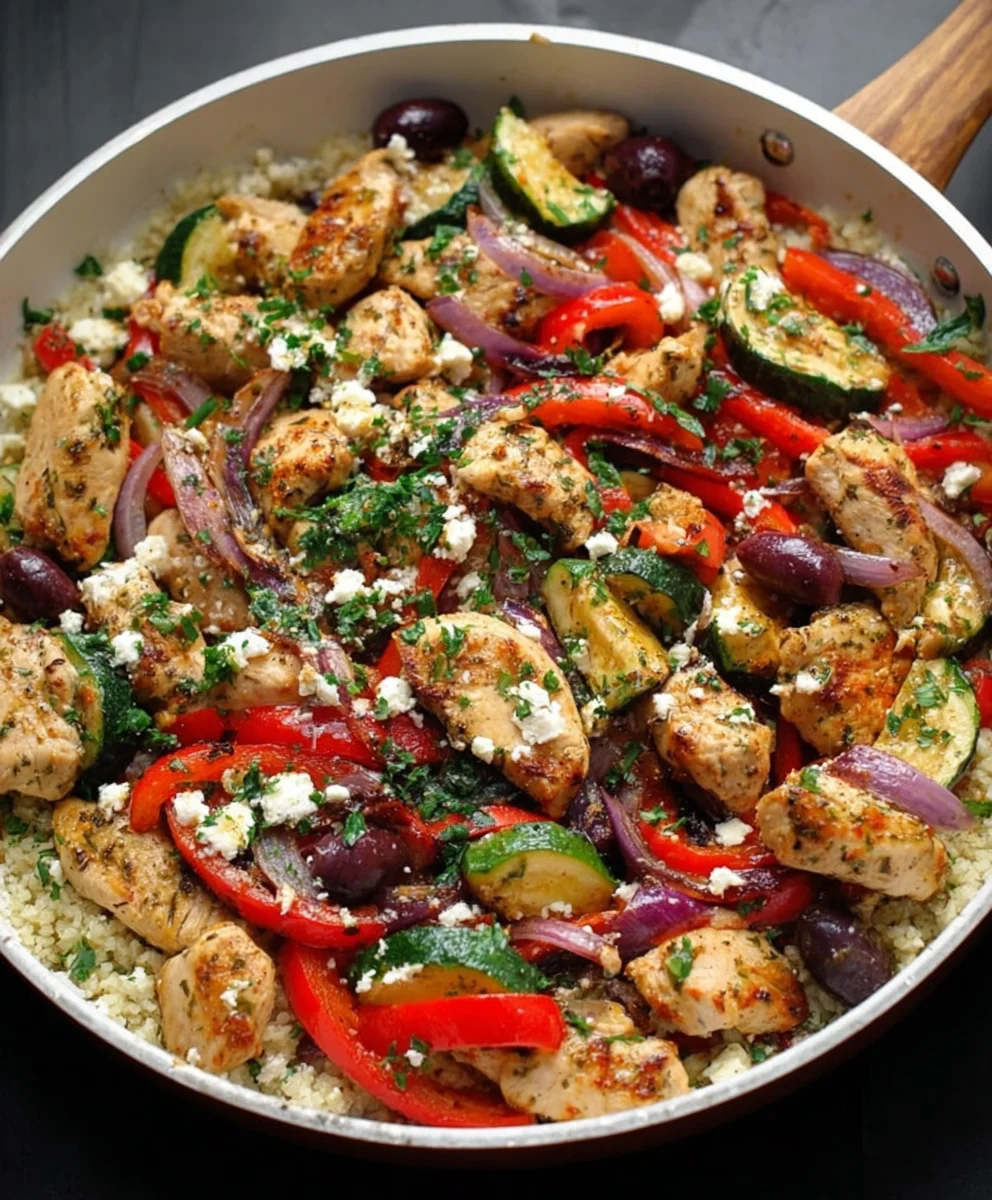 Mediterranean Chicken Stir Fry - Easy Healthy Dinner