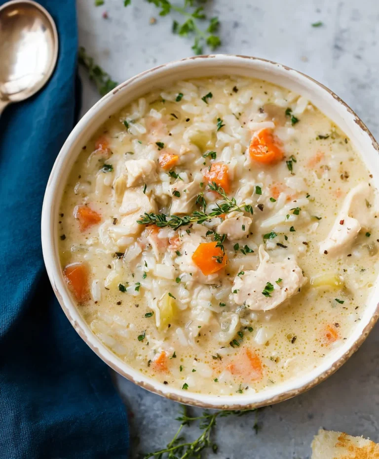 Creamy Chicken and Rice Soup – Easy Comfort Food