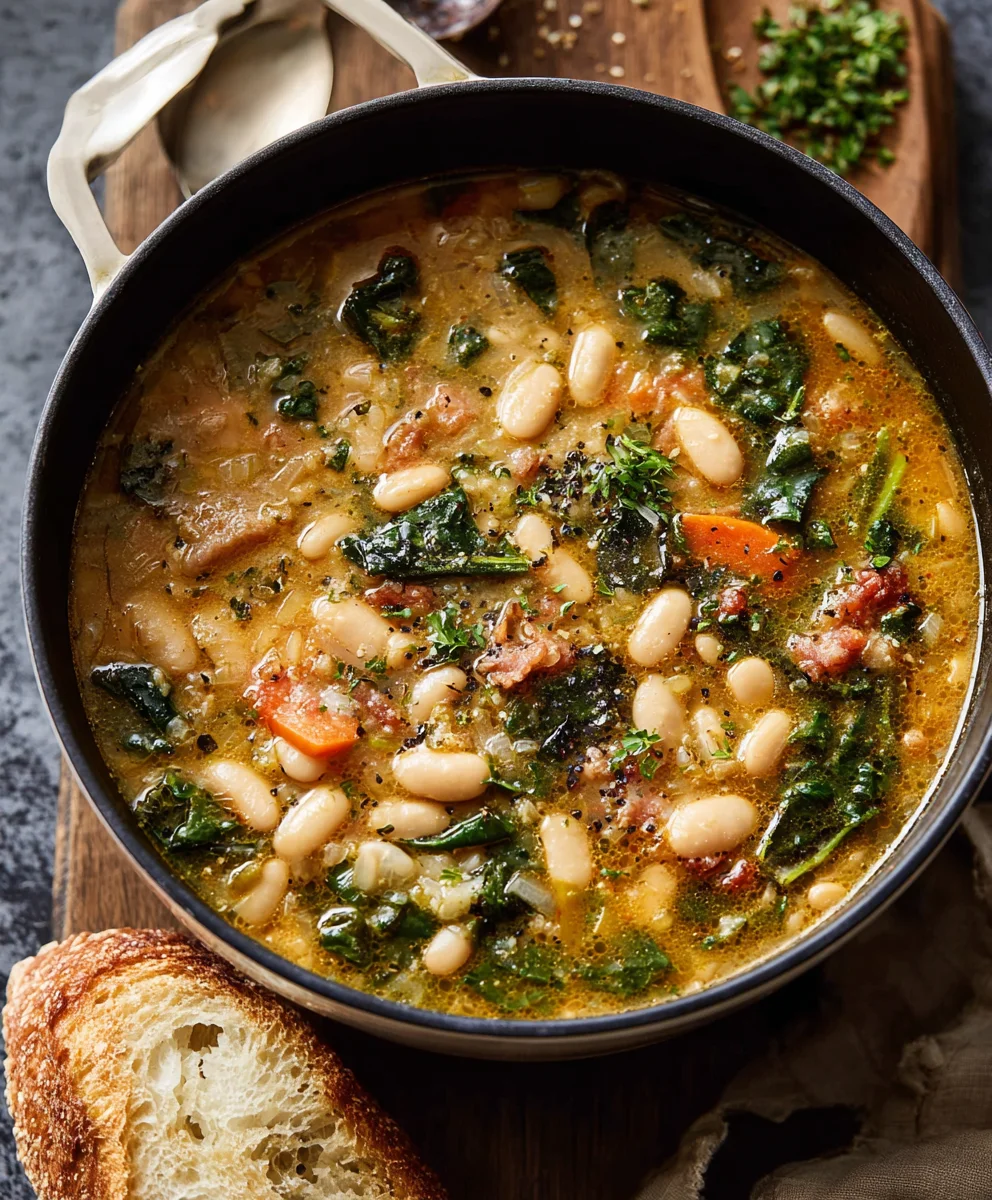 Tuscan White Bean Soup-Hearty & Delicious Recipe