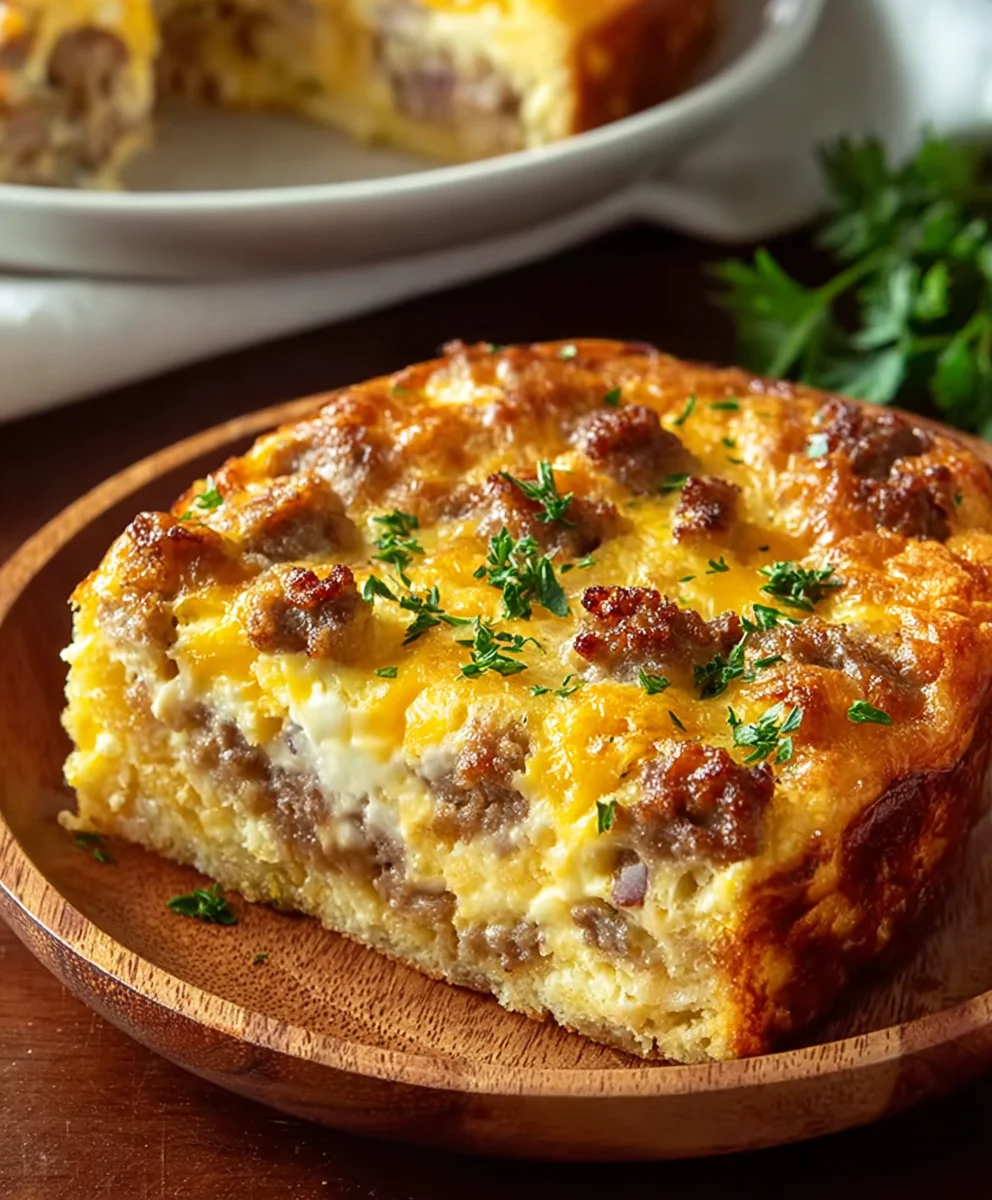 Easy Beef Sausage Egg Casserole Recipe