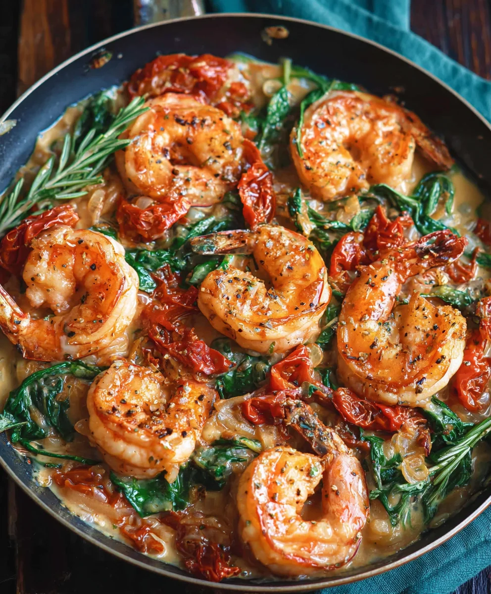Tuscan Shrimp Dinner - Quick One Pan Meal