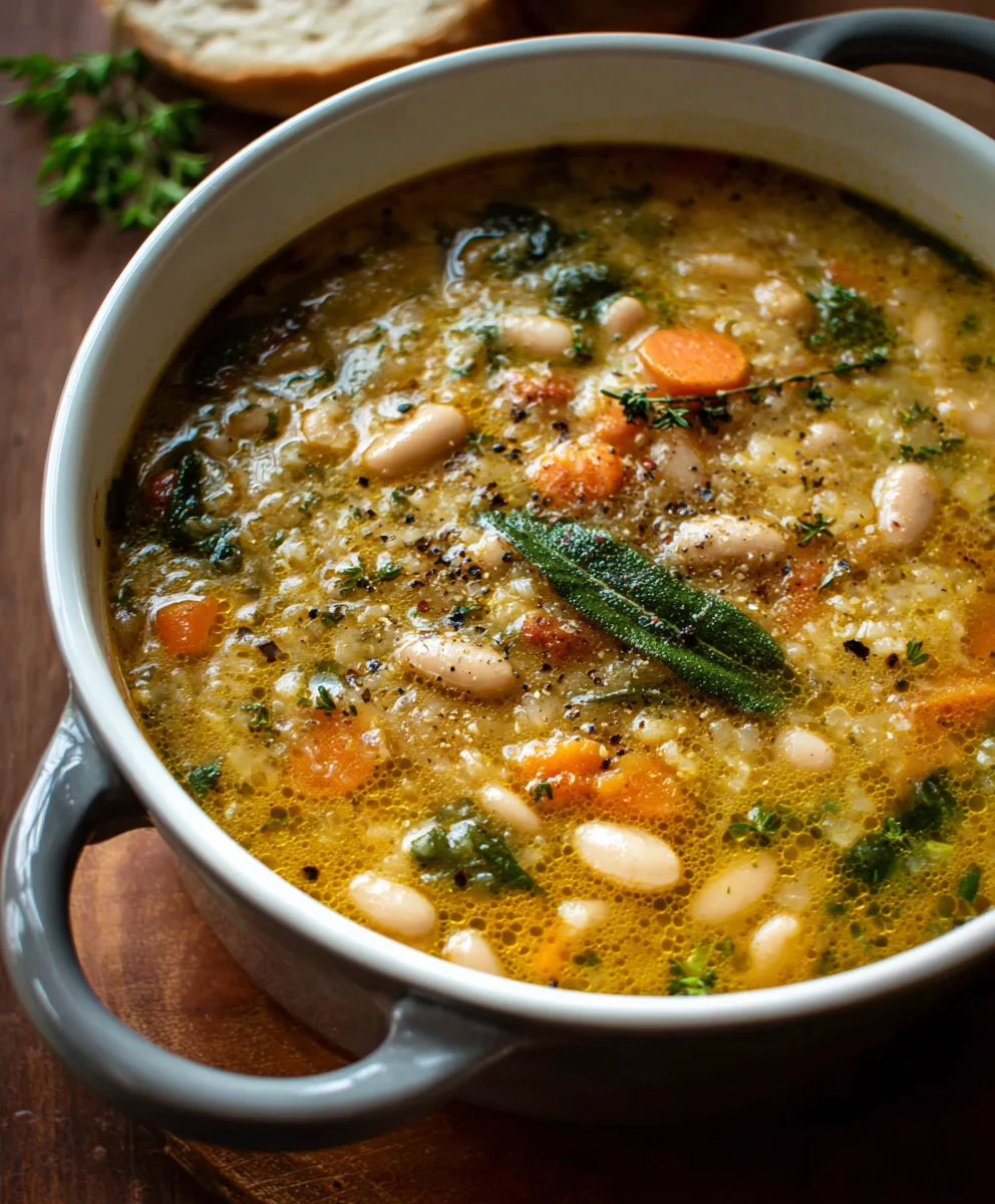 Tuscan White Bean Soup-Hearty & Delicious Recipe