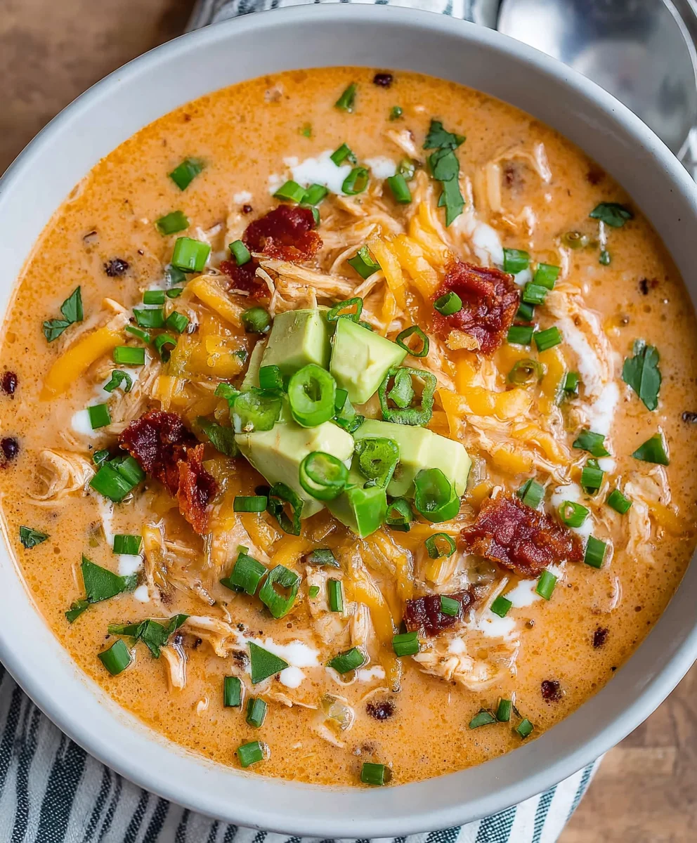 Creamy Chicken Enchilada Soup- Easy Comfort Food