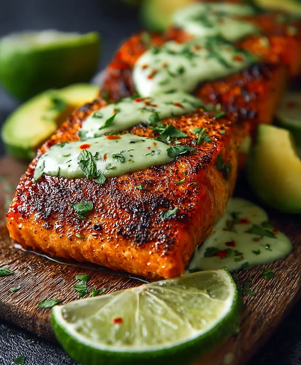 Cajun Salmon Avocado Lime-Healthy Flavor