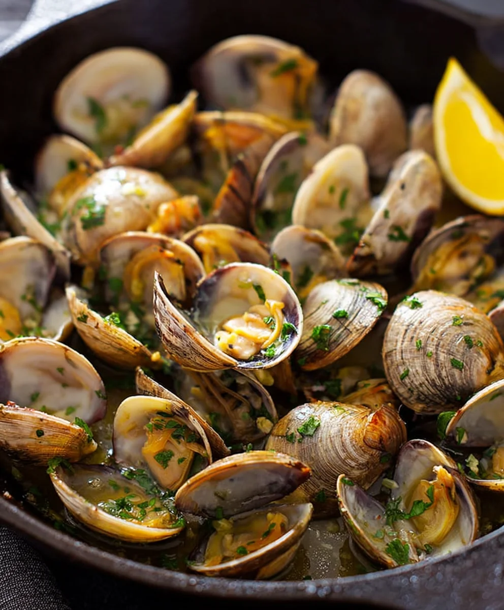 Garlic Butter Clams- Easy & Flavorful Seafood Recipe