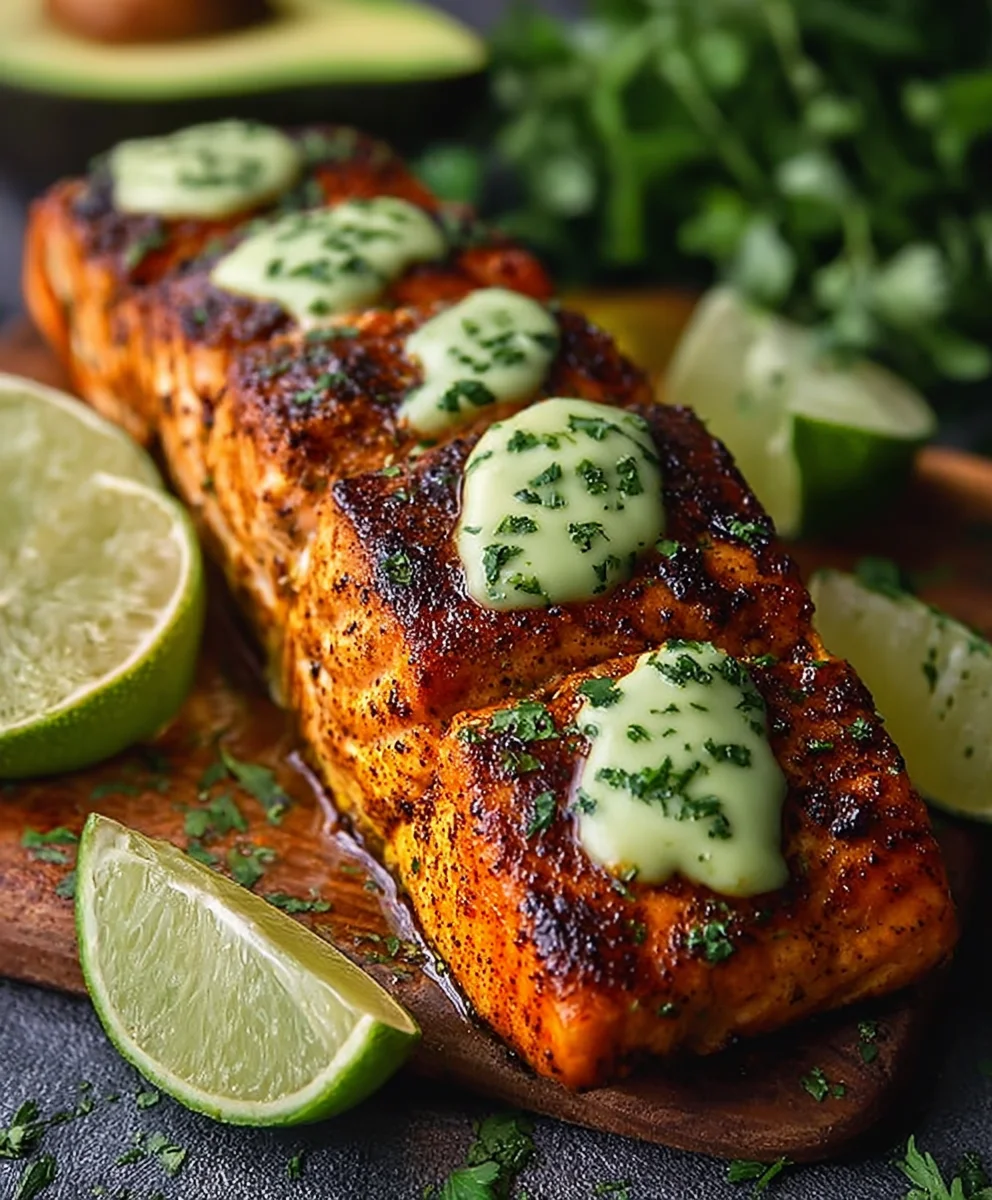 Cajun Salmon Avocado Lime-Healthy Flavor