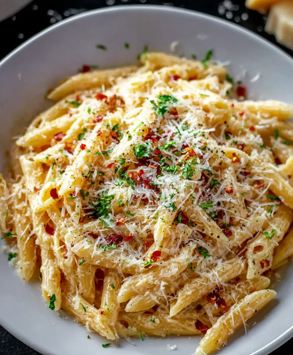 Easy Creamy Garlic Pasta - Quick Minute Meal