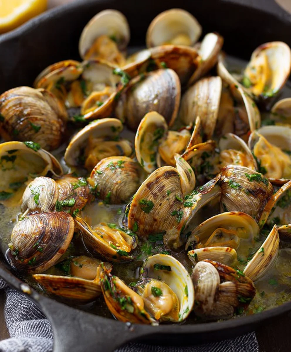 Garlic Butter Clams- Easy & Flavorful Seafood Recipe