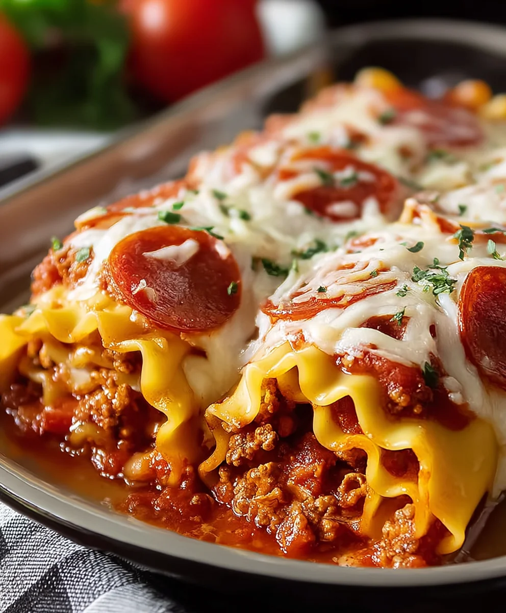 Beef Beef Pepperoni Lasagna Roll Ups-Flavor Explosion