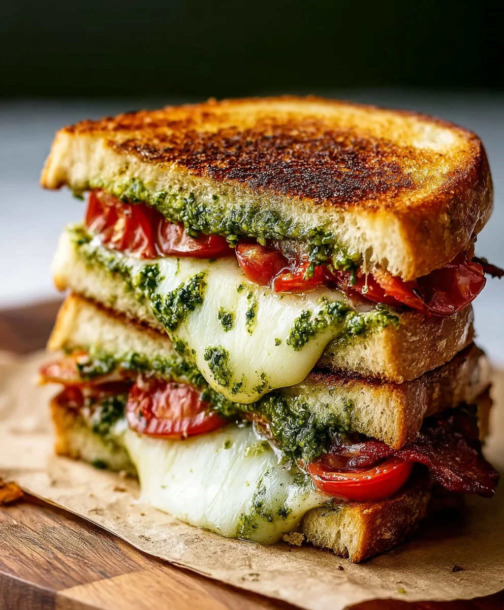 Pesto Grilled Cheese- Easy & Delicious Recipe