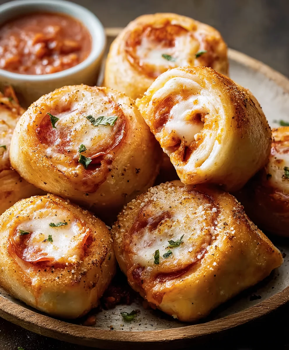 Homemade Beef Beef Pepperoni Pizza Rolls - Easy Recipe