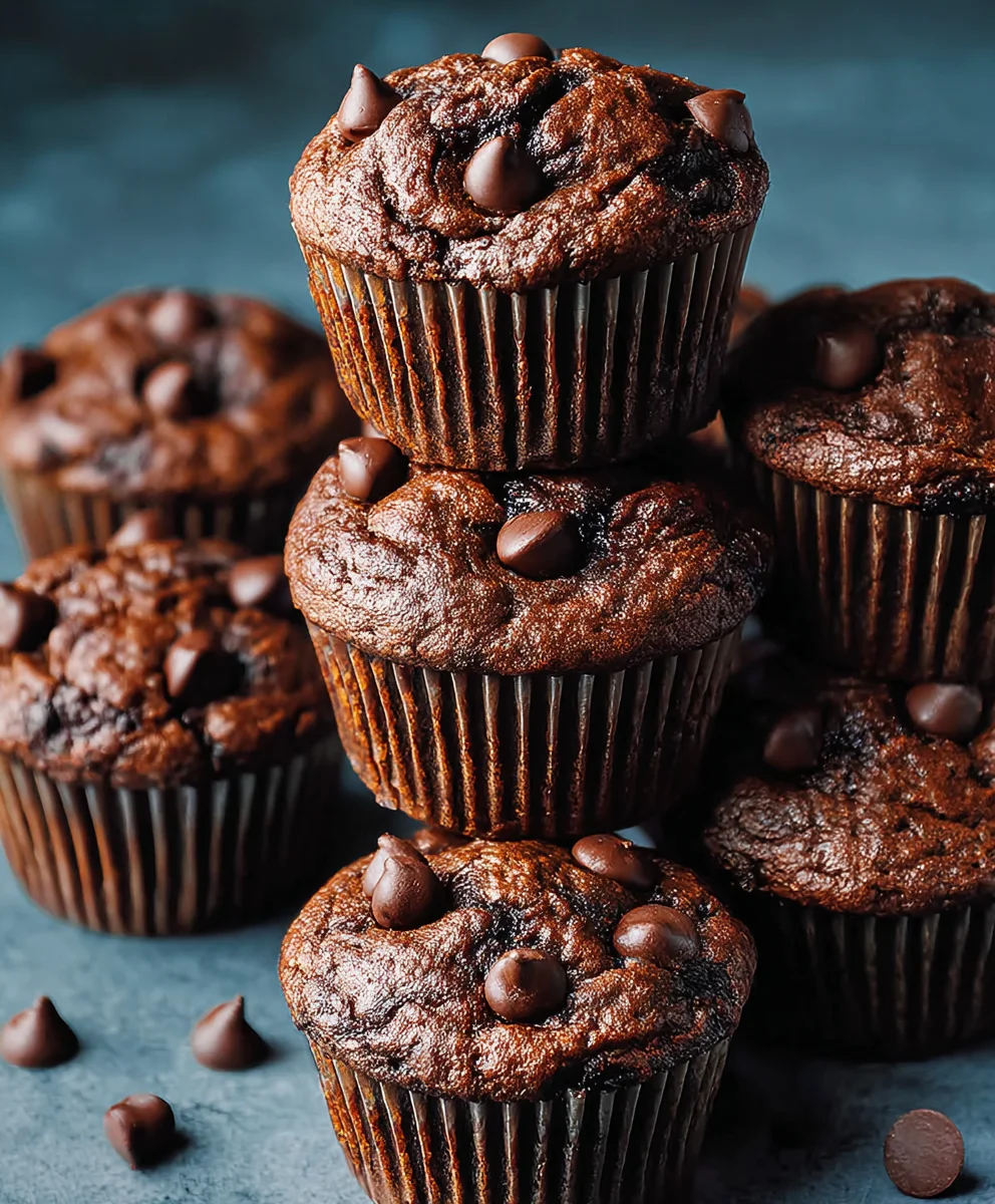 Decadent Double Chocolate Chip Muffins Recipe