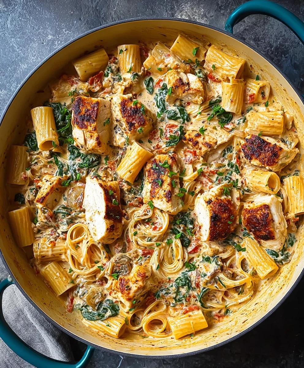 Easy Creamy Tuscan Chicken Pasta Recipe