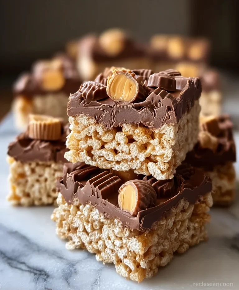 Peanut Butter Cup Rice Krispies Treats Recipe