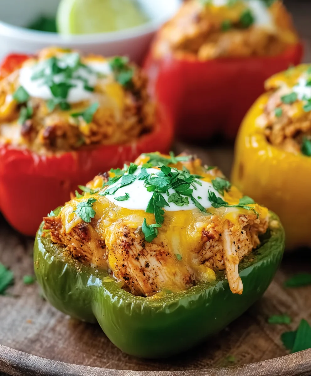 Easy Chicken Stuffed Peppers Recipe