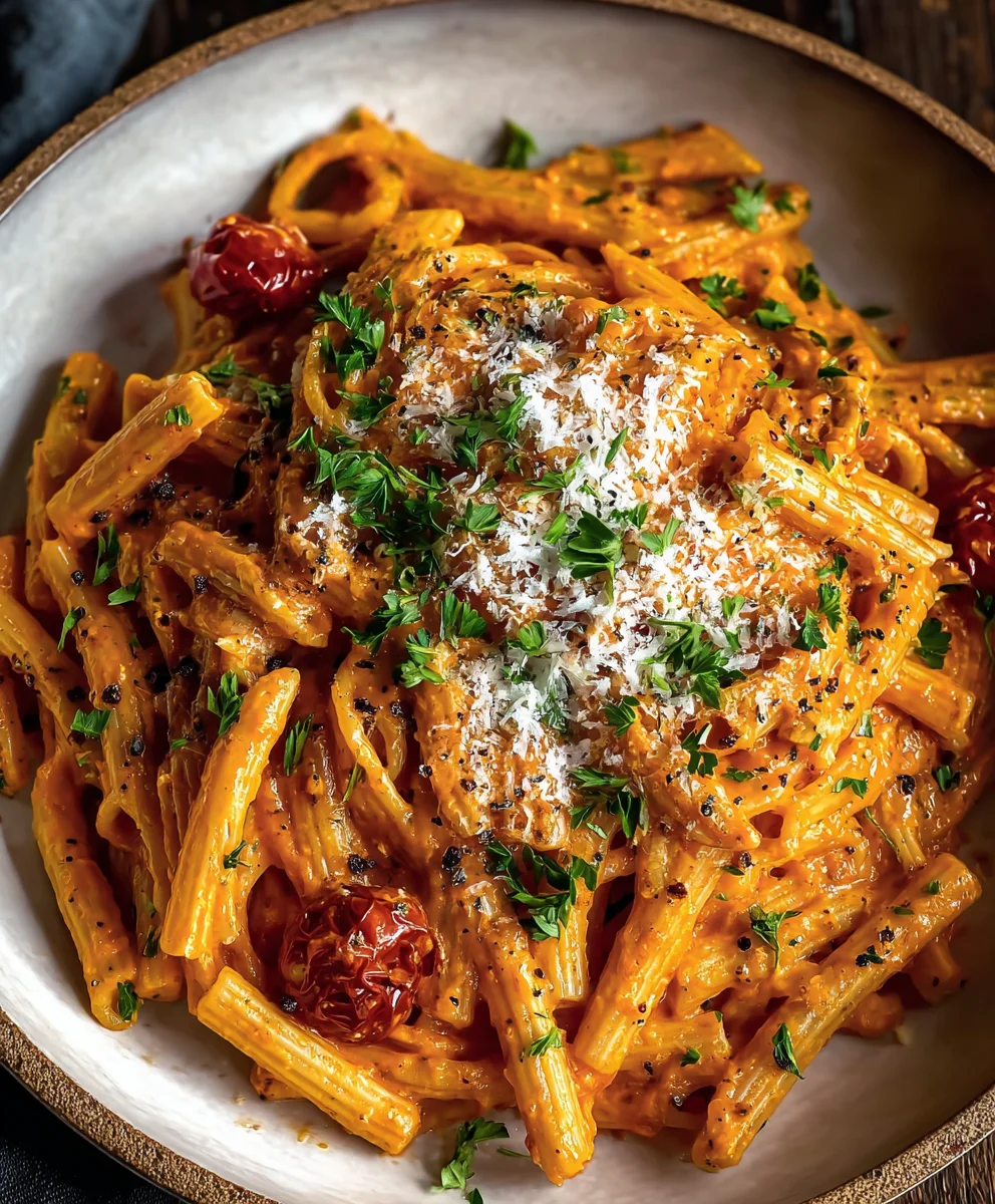 Creamy Tomato Garlic Pasta - Easy & Delicious Recipe
