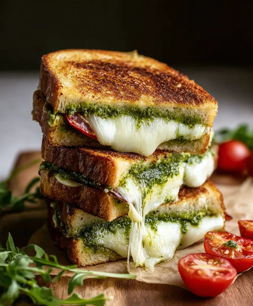 Pesto Grilled Cheese- Easy & Delicious Recipe