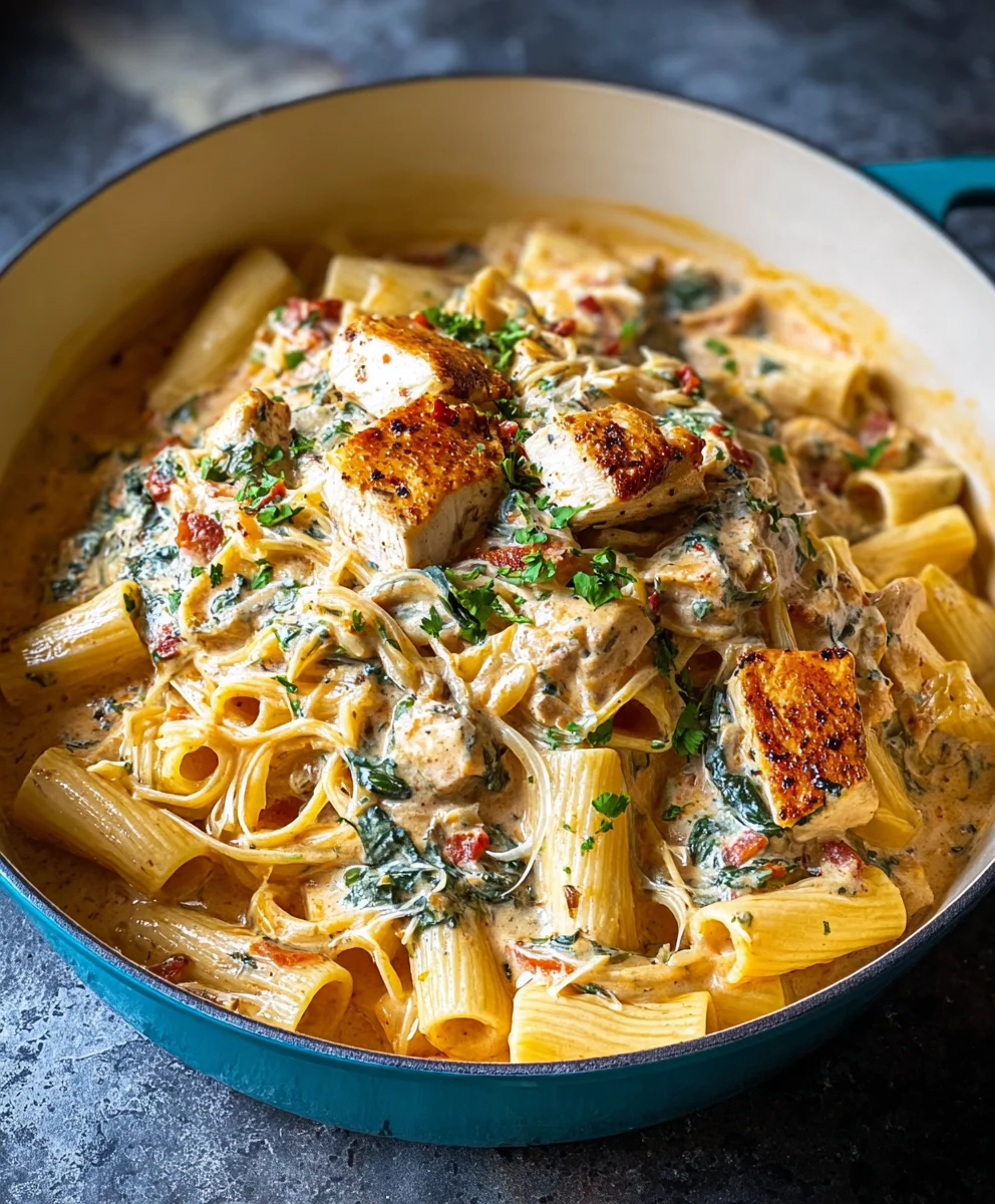 Easy Creamy Tuscan Chicken Pasta Recipe