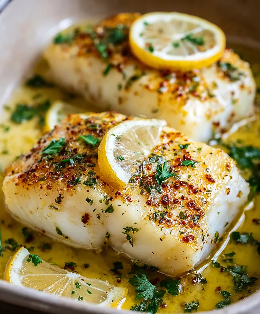 Lemon Garlic Butter Baked Cod - Easy & Delicious