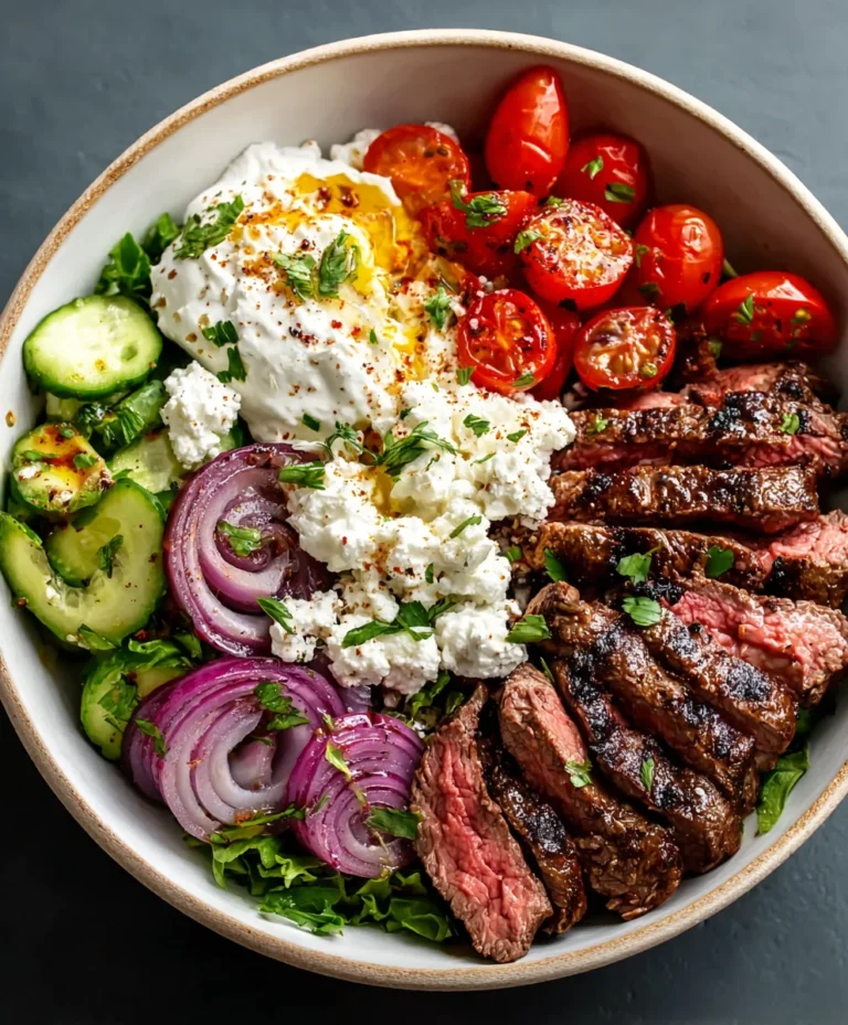 Mediterranean Beef Bowl Recipe- Easy Flavorful Meal