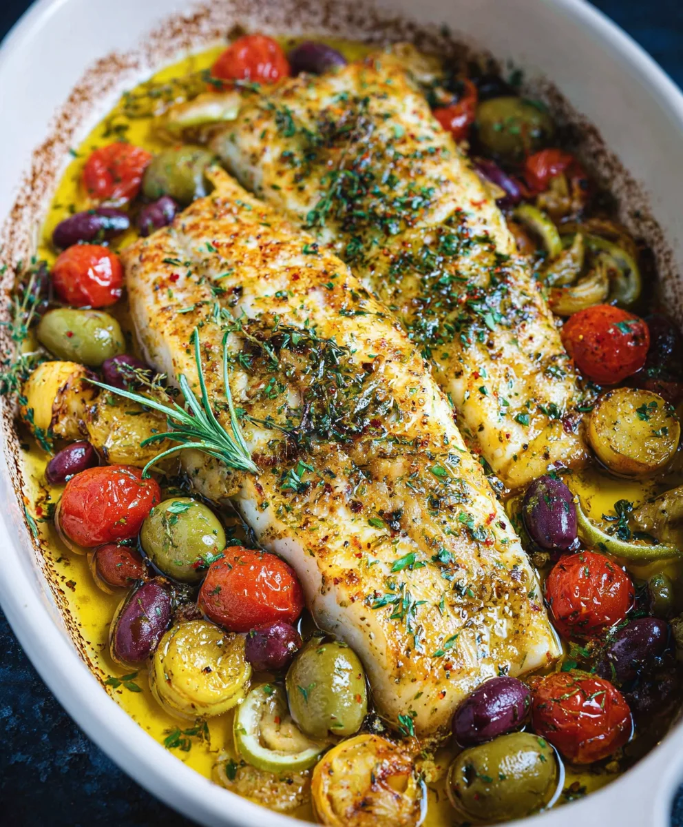 Easy Mediterranean Baked Fish Recipe