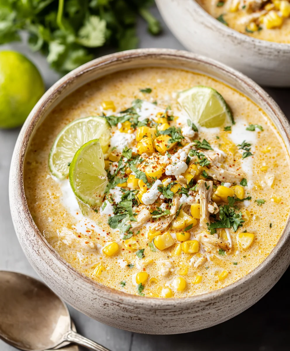 Mexican Street Corn Soup - Easy Elote Comfort