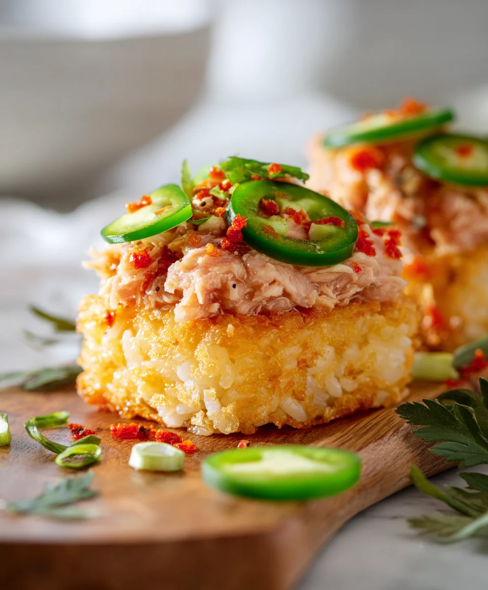 Spicy Tuna Crispy Rice- Easy & Delicious Recipe