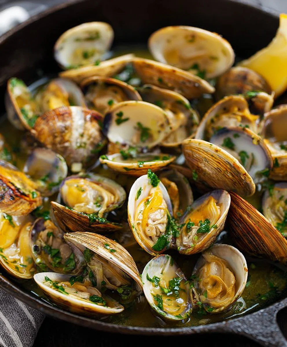 Garlic Butter Clams - Quick Easy Seafood Recipe