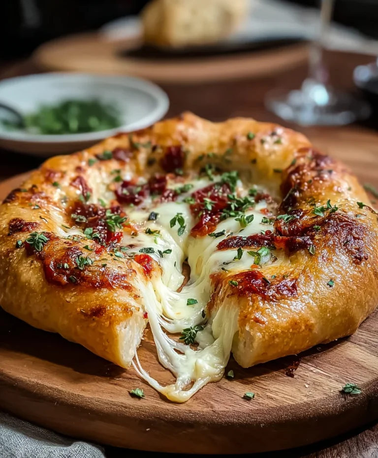 Easy Stuffed Brie Cheese Pizza Recipe